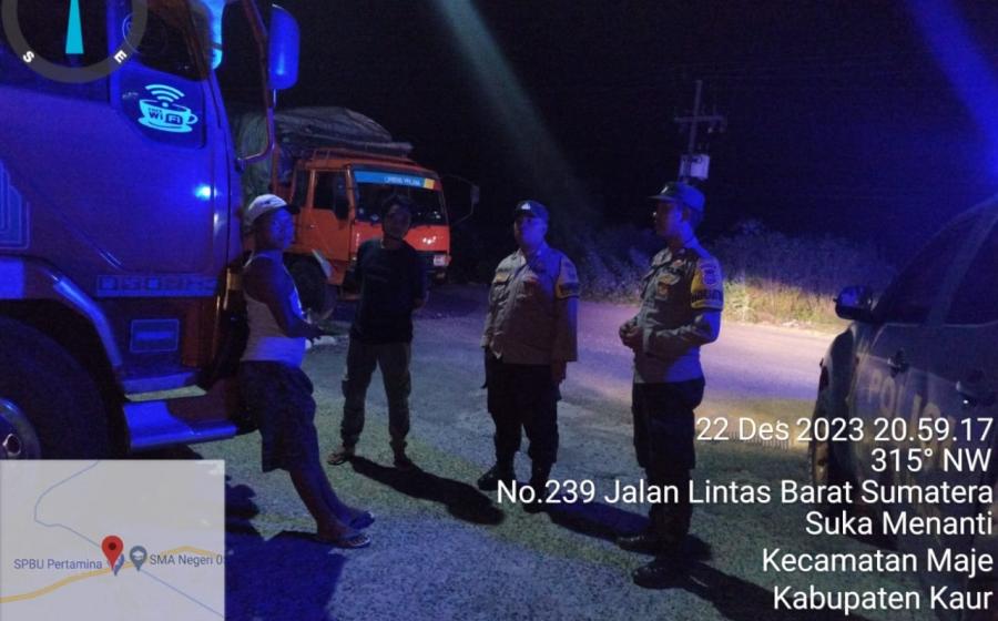 Hindari Kejahatan 3C Serta Premanisme, Personel Polsek Maje Patroli KRYD  