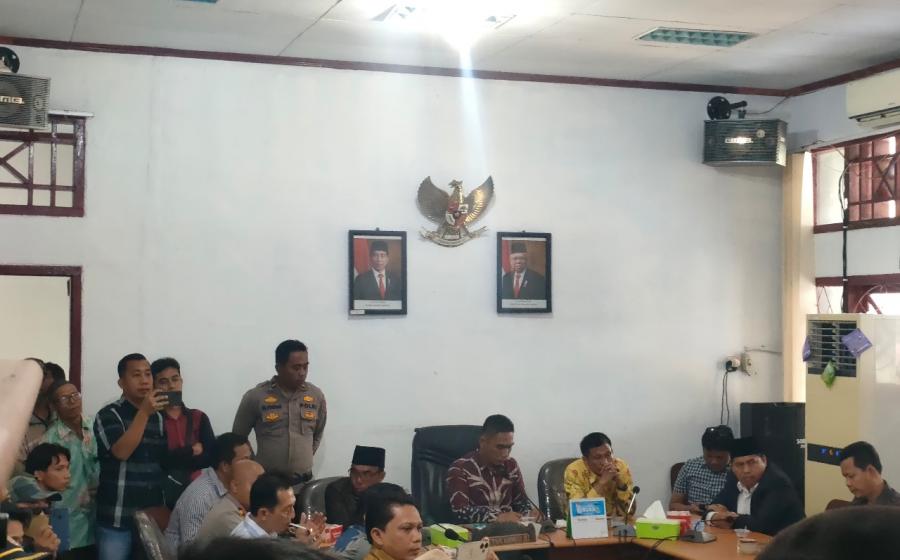 Polres Kaur Gelar Pengamanan Rapat Dengar Pendapat DPRD Kabupaten Kaur Bersama PTDSJ dan PPSS