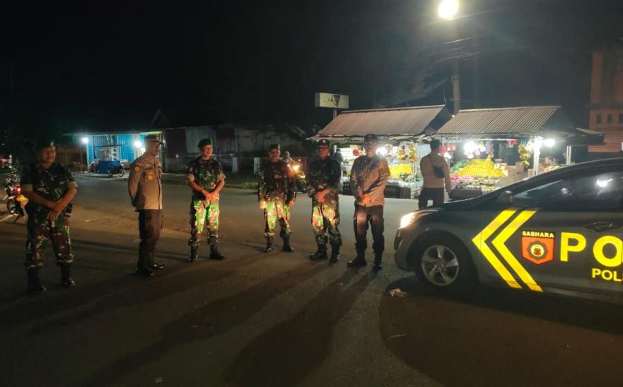 Sinergitas TNI-Polri, Polsek Lais dan Koramil Lais Laksanakan Patroli Gabungan Pengamanan Malam Tahun Baru