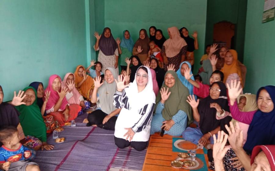 Polsek Tanjung Kemuning Lakukan Pengamanan Terbuka dan Tertutup Kampanye Calon DPD RI Destita 