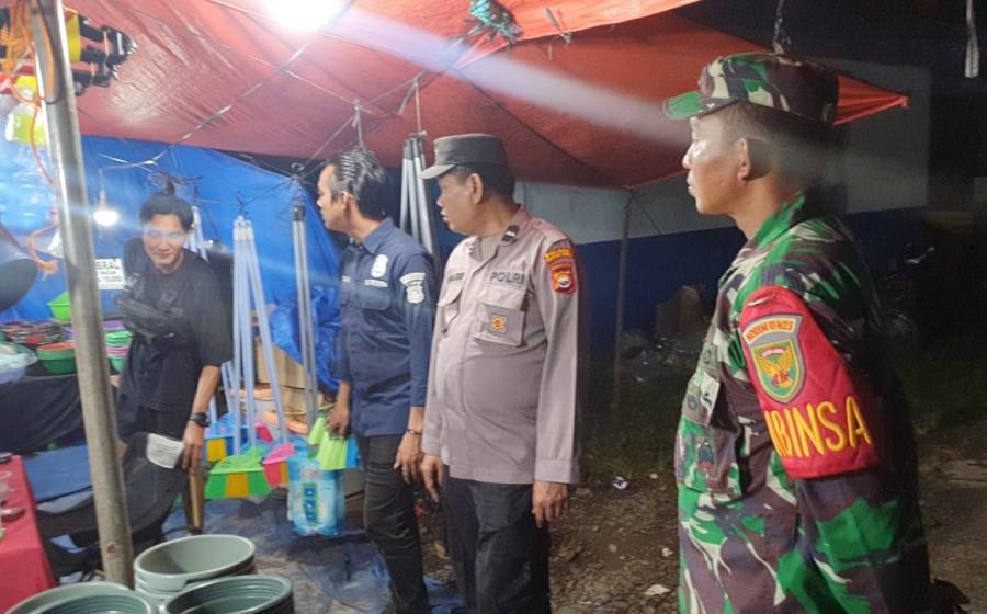 Sinergitas TNI-POLRI, Polsek Giri Mulya Bersama TNI Gelar Patroli dalam Rangka Cooling System Jelang Pemilu 2024