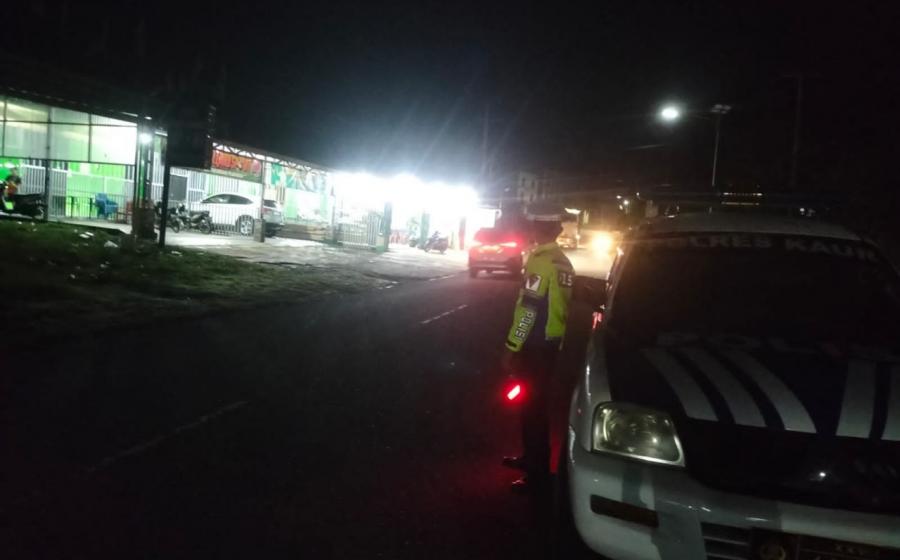 Ciptakan Kamseltibcar Lantas Lancar, Polres Kaur Pantau Arus Lalin