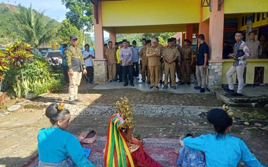 Polsek Muara Sahung Monitoring dan Lakukan Pengamanan Kunjungan Gubernur 