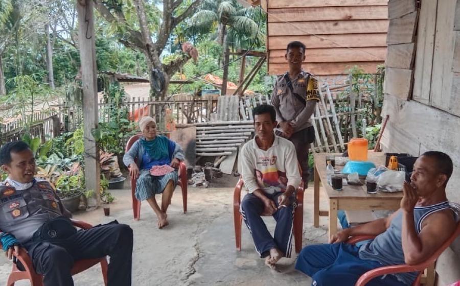 Jelang Pemilu 2024, Bhabinkamtibmas Sambang Silahturahmi Bersama Masyarakat Desa Suka Jaya 