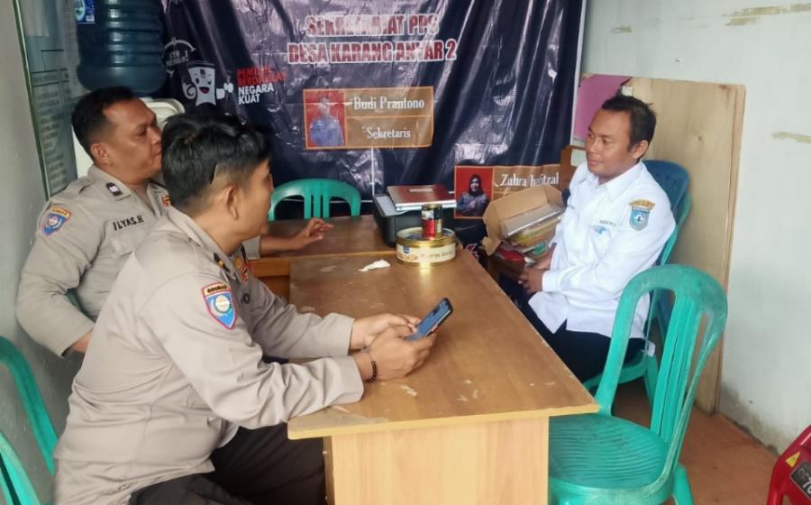Subsatgas Preventif Sat Binmas Sambang Kamtibmas ke PPS Desa Karang Anyar 2