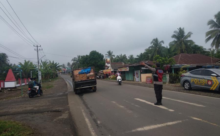 Polsek Lais Rutinkan Kegiatan Morning Traffic Control di Pagi Hari 