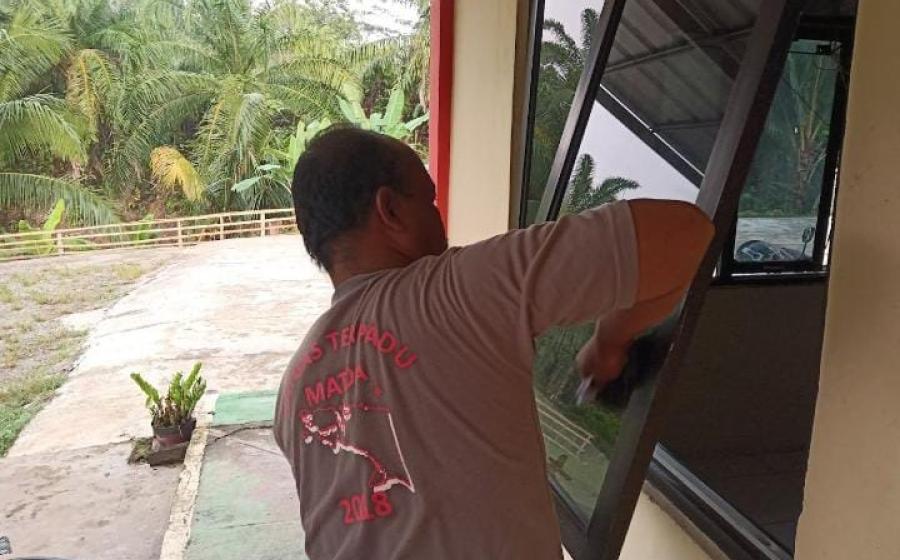 Tunjukan Rasa Kepedulian Terhadap Lingkungan, Personel Polsek Muara Sahung Laksanakan Kurvei Kebersihan Mako 