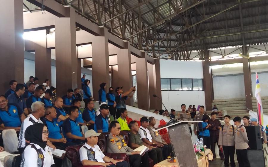 Kapolres Mukomuko Hadiri Pembukaan Turnamen Bola Voli Kapolda Cup 2024