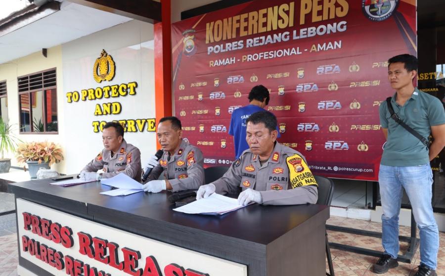 Polres Rejang Lebong Amankan 2 Remaja Terduga Pencurian Mesin Air  