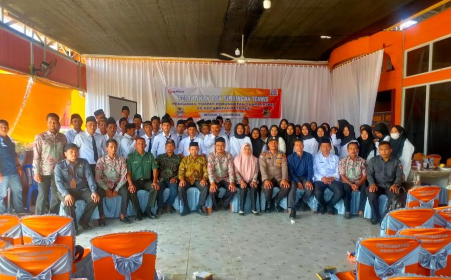 Polsek Ketahun Hadiri Pelantikan dan Pembinaan PTPS Sekecamtan Ketahun