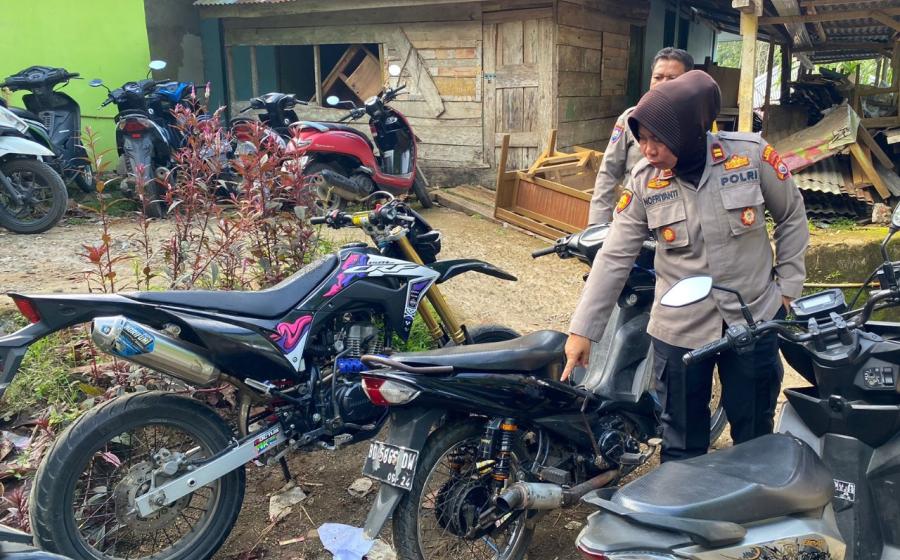 Polsek Kerkap Lakukan Penertiban Knlapot Brong di SMAN 4 Bengkulu Utara 