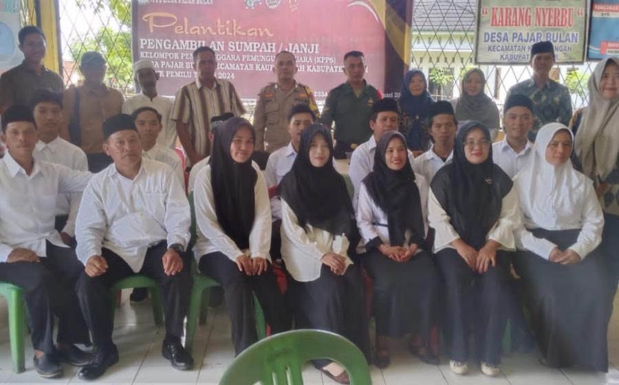 Berikan Rasa Aman, Polsek Kaur Tengah Monitoring Pelantikan dan Pengambilan Sumpah KPPS  