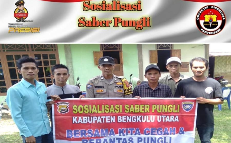 Bhabinkamtibmas Desa Serumbung Ajak  Warga Binaanya Cegah Pungli 