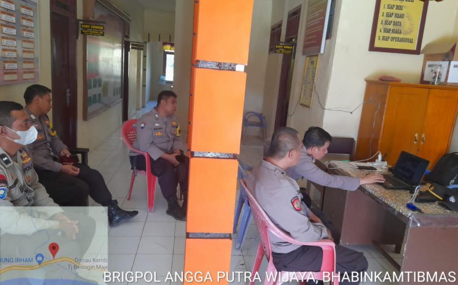 Polsek Maje Laksanakan Rapat Anev Kinerja Bhabinkamtibmas 