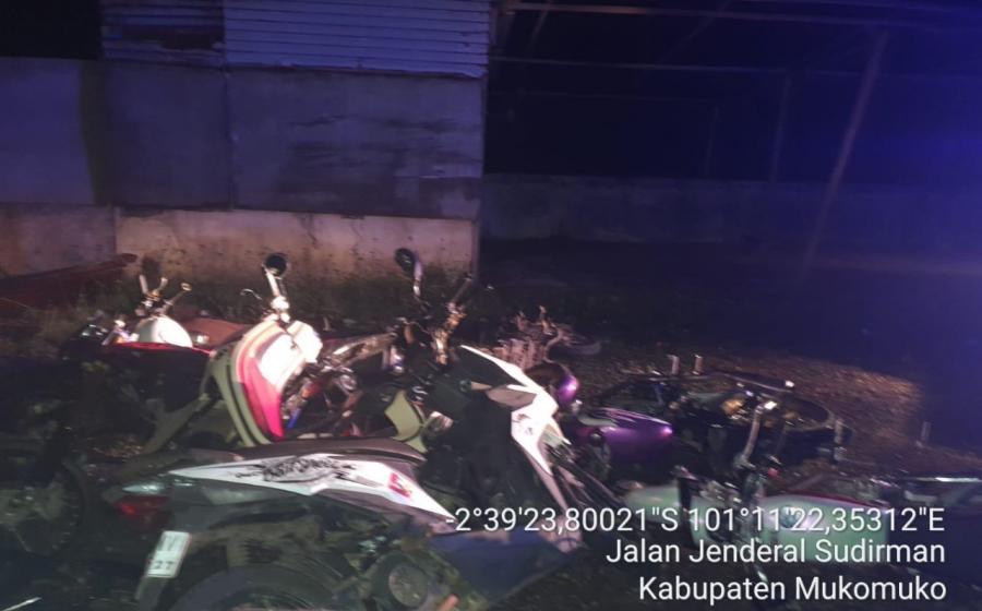 Beraksi Saat Dini Hari, Pelaku dan Kendaraan Balap Liar Diamankan Satuan Lantas Polres Mukomuko 