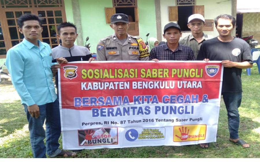 Bhabinkamtibmas Desa Serumbung Ajak Warga Binaanya Cegah Pungli 