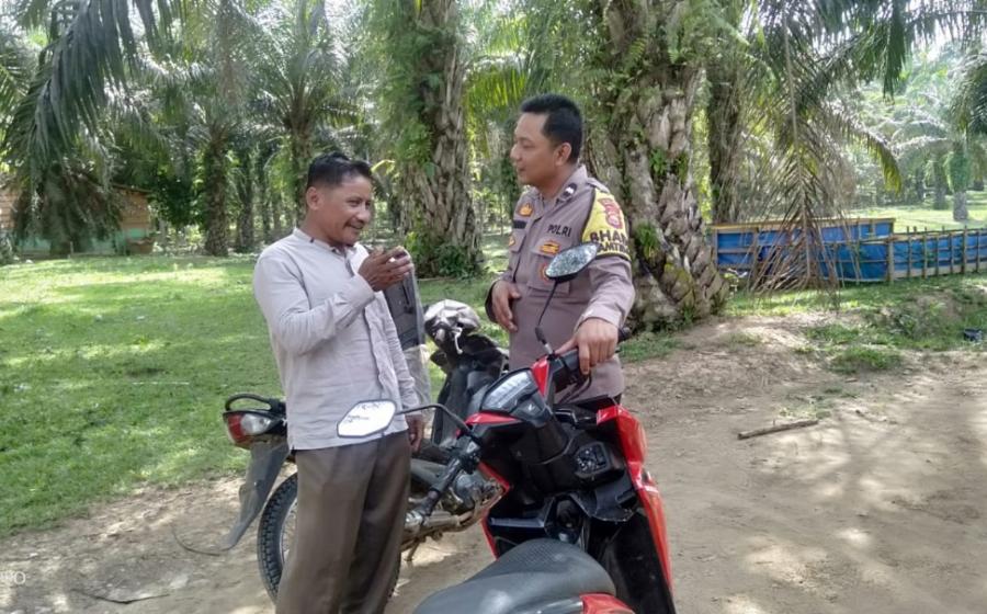 Wujudkan Kamtibmas Kondusif, Bhabinakmtibmas Cooling System Jelang Pemilu 2024