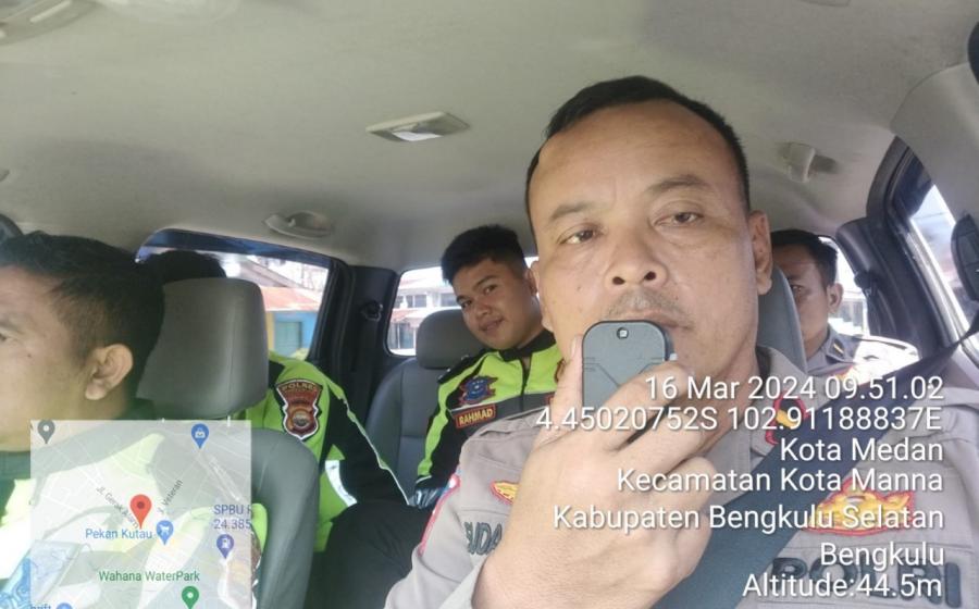 Ops Keselamatan Nala I 2024, Sat Lantas Polres BS Sampaikan Imbauan Keselamtan Berlalu Lintas
