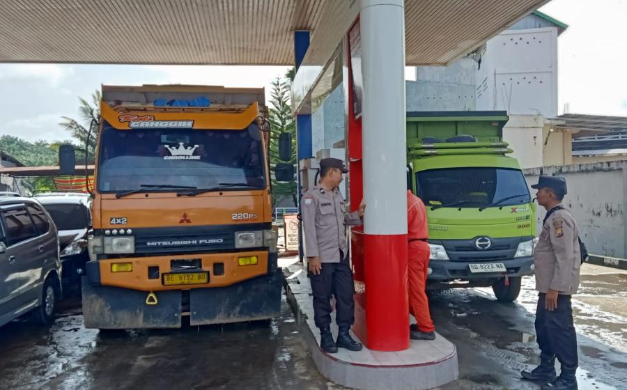 Polres Mukomuko Cek SPBU Jelang Arus Mudik Lebaran 