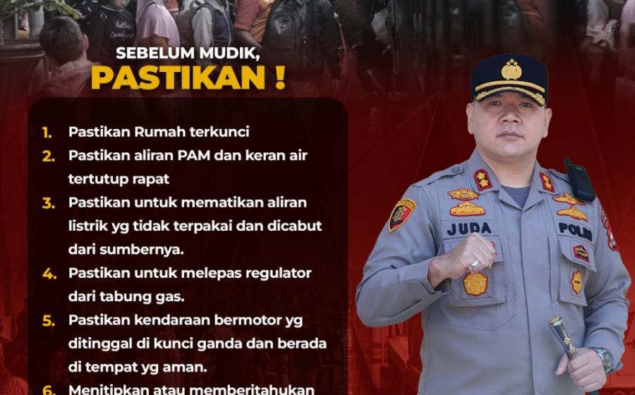 Ciptakan Kamtibmas Kondusif di Hari Raya Idul Fitri 1445 H, Kapolres Rejang Lebong Sampaikan Imbauan Ini 