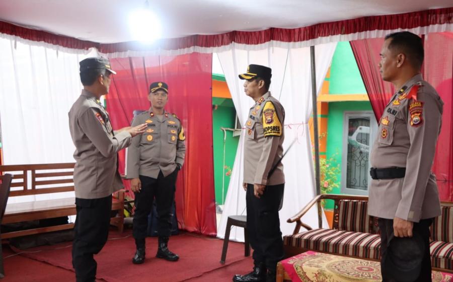 Kapolres Mukomuko Monitoring Kesiapan Pos Pengamanan dan Pos Pelayanan Ketupat Nala 2024