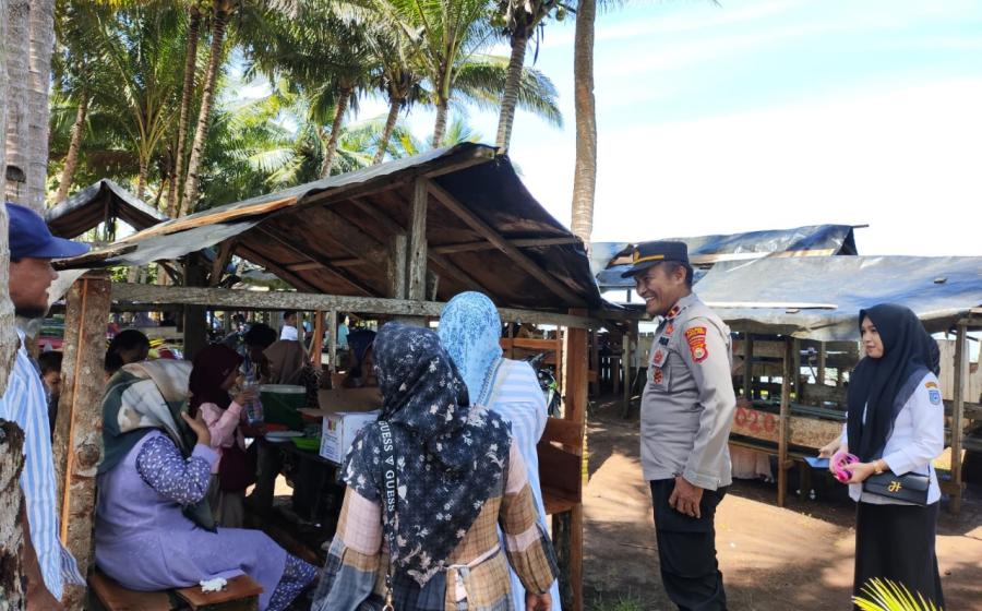 Personel Polsek Air Besi Amankan Objek Wisata Selama Libur Lebaran