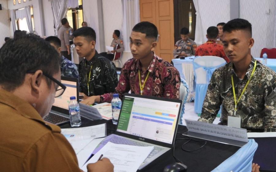 101  Peserta Seleksi Penerimaan Polri Laksanakan Rikmin Awal di Polres Mukomuko