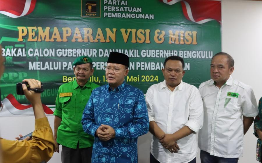 Siap Maju Pilgub Bengkulu 2024, Rohidin Mersyah Paparkan Visi-Misi di PPP