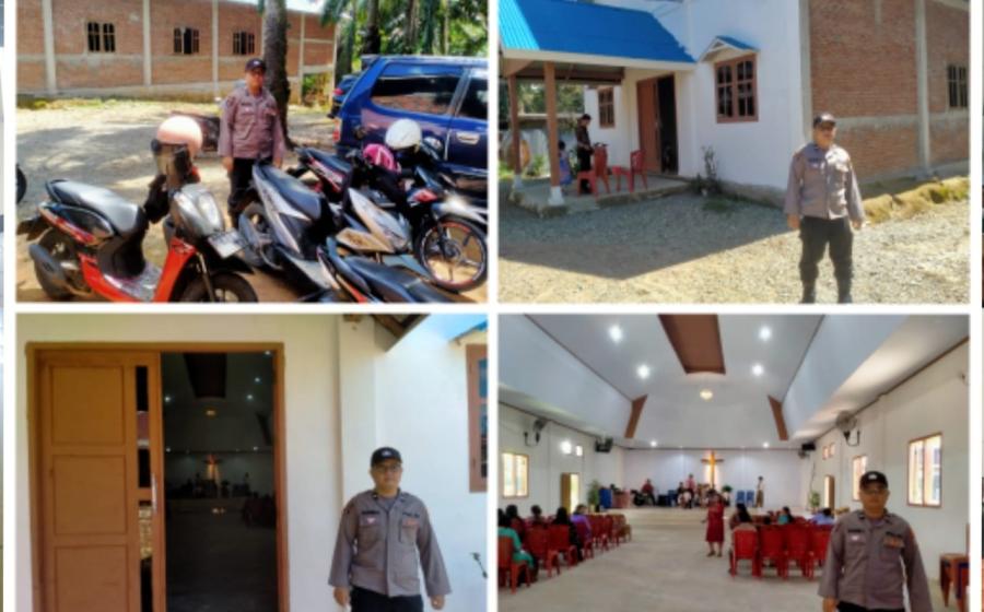 Berikan Pelayanan, Polsek Kampung Melayu Lakukan Pengamanan Ibadah di Gereja 