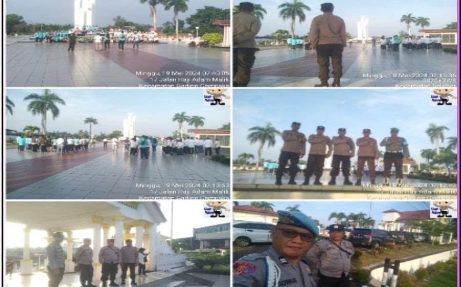 Peringati Hari Waisak, Personel Polsek Selebar Lakukan Pengamanan Tabur Bunga Umat Budha 