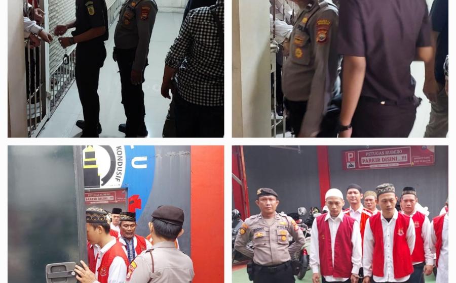 Polresta Bengkulu Kawal Tahanan Jalani Persidangan di PN 