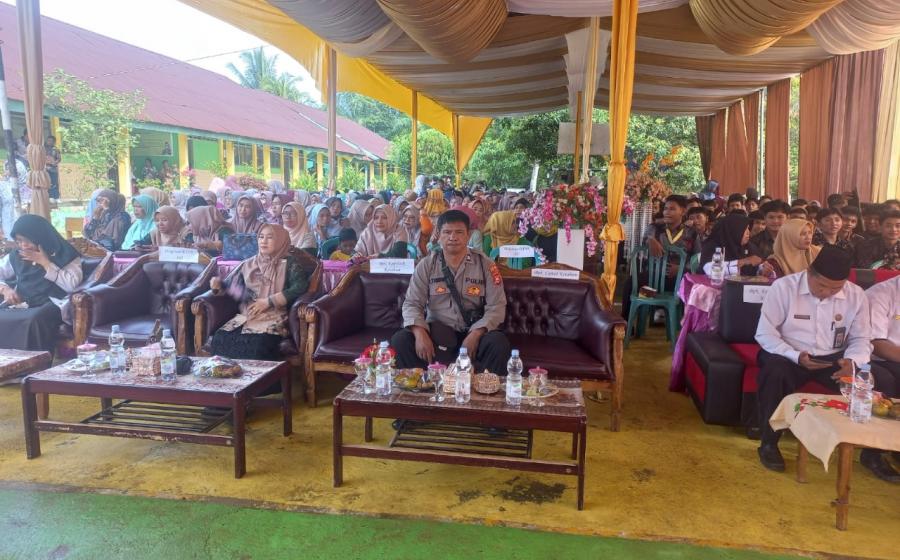 Ucapkan Selamat, Polsek Kerumutan Hadiri Pelepasan MTS 2 Bengkulu Utara Tahun 2024