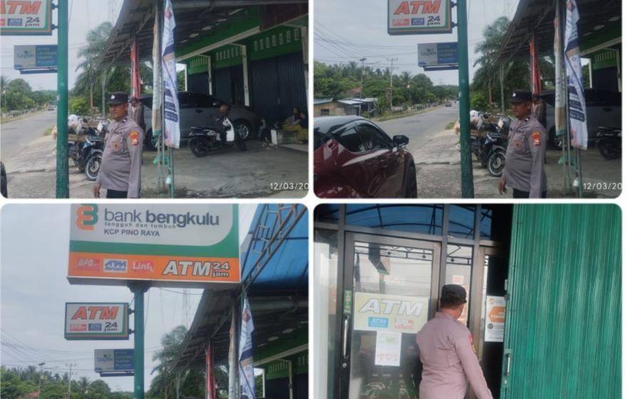 Patroli Presisi, Polsek Pino Raya  Sambangi BPD Capem dan BRI Unit Pino Raya Serta Masyarakat, Sampaikan Imbauan Kamtibmas  