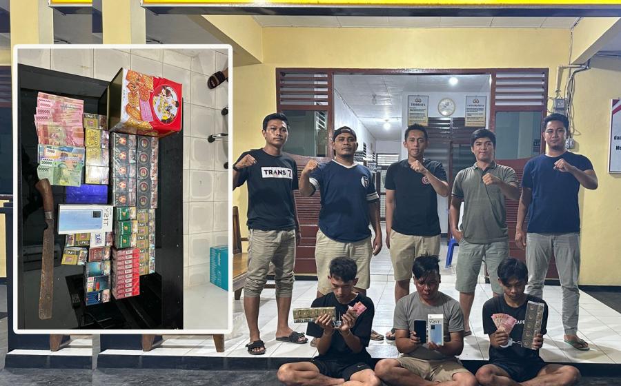 Bobol Rumah, 3 Pria ini Ditangkap Polsek Putri Hijau Dalam Hitungan Jam