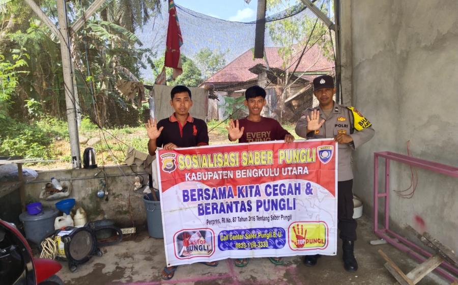 Sosialisasi Saber Pungli di Wilayah Hukum Polsek Ketahun, Upaya Cegah Pungutan Liar