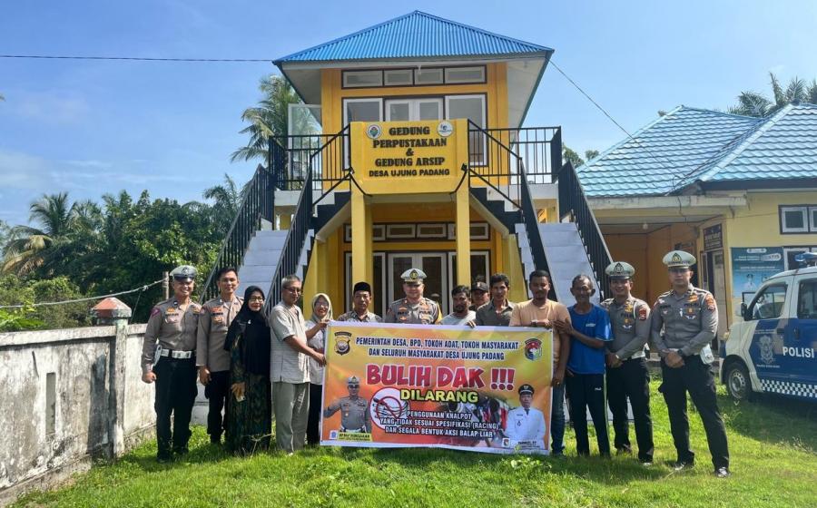 Satlantas Polres Mukomuko Sosialisasi Penolakan Penggunaan Knalpot Racing 