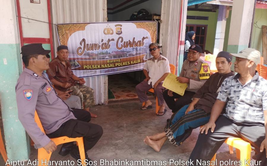 Jumat Curhat, Polres Kaur dan Polsek Jajaran Dengarkan Keluhan Warga 