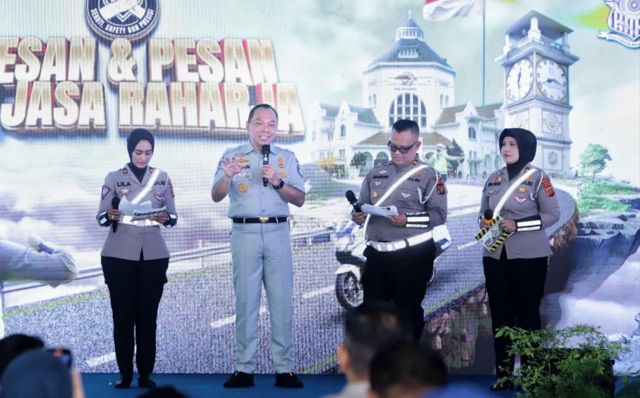 Jasa Raharja dan Korlantas Polri Gaungkan Keselamatan Berkendara di Gebyar Keselamatan 2024