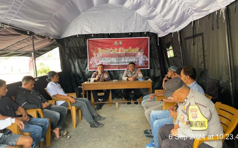 Polsek Sindang Dataran Gelar Jumat Curhat Bersama Bhabinkamtibmas