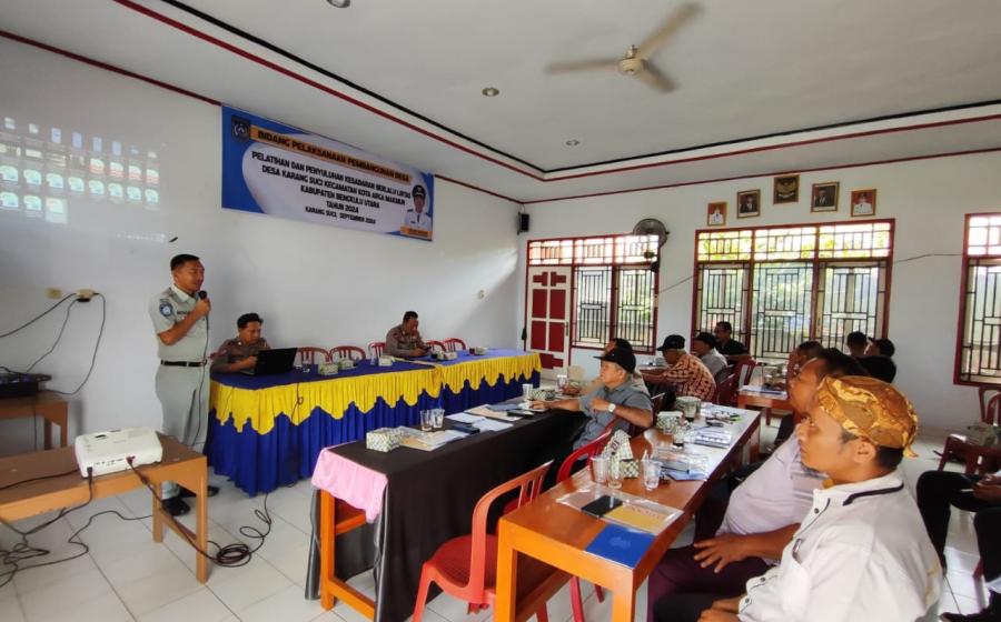 Jasa Raharja Bengkulu Dukung Keselamatan Berlalu Lintas, Lakukan Sosialisasi kepada Masyarakat