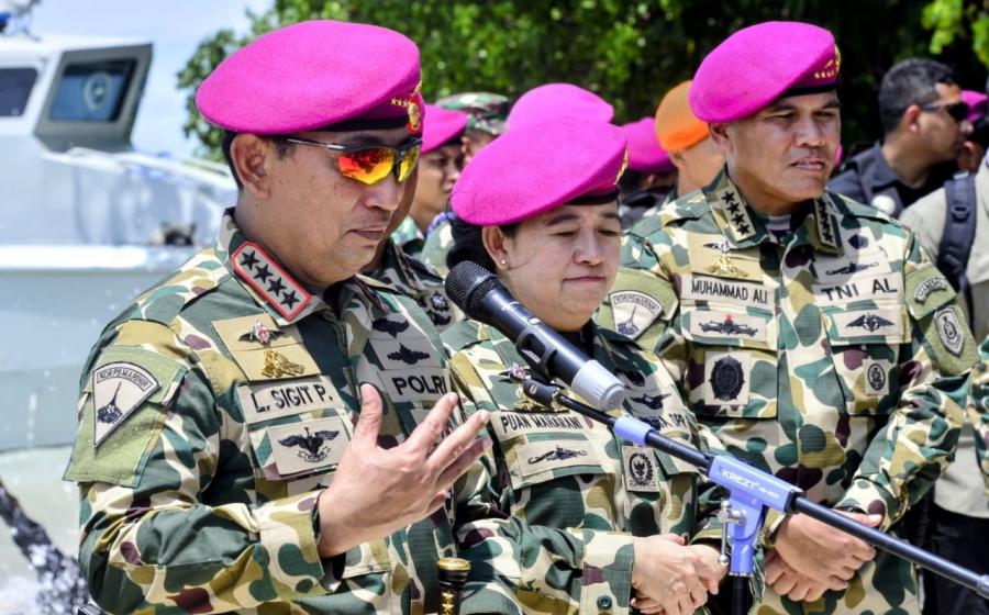 Kapolri Hadiri HUT ke-79 TNI AL