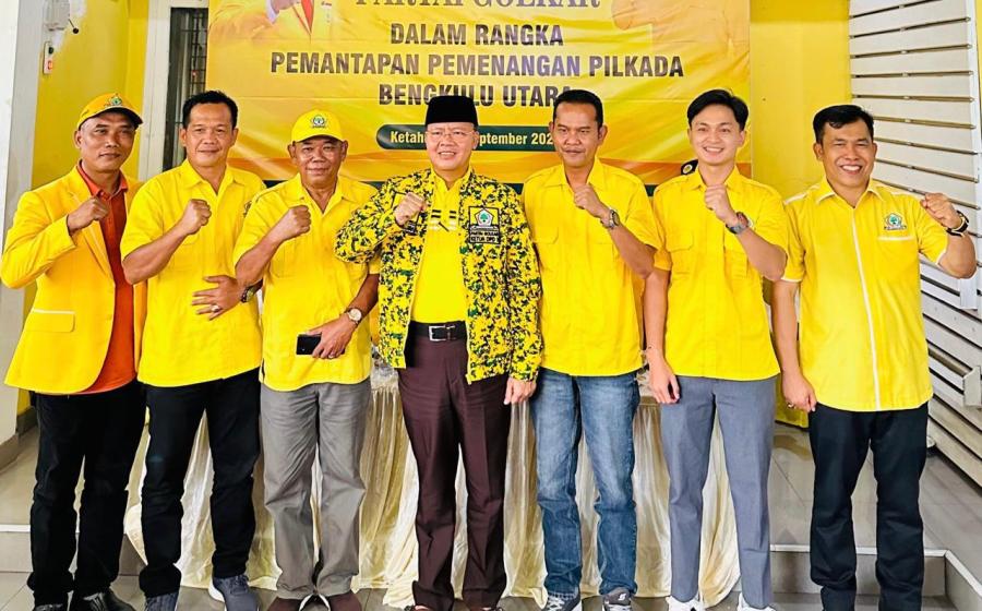 Rohidin Mersyah Pastikan Golkar Tegak Lurus Dukung Arie-Sumarno di Pilkada Bengkulu Utara