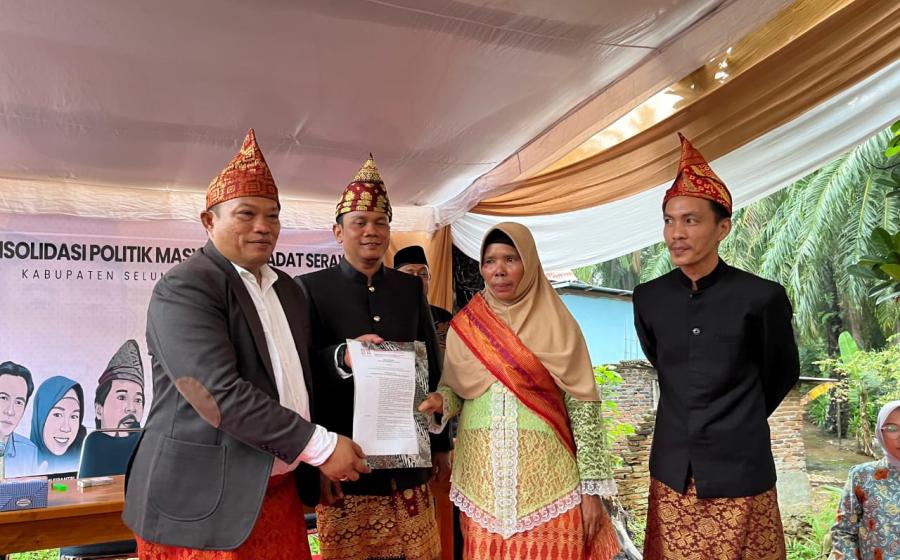 Masyarakat Adat di Tana Serawai Dukung Erwin Octavian jadi Utusan Politik Pilkada 2024