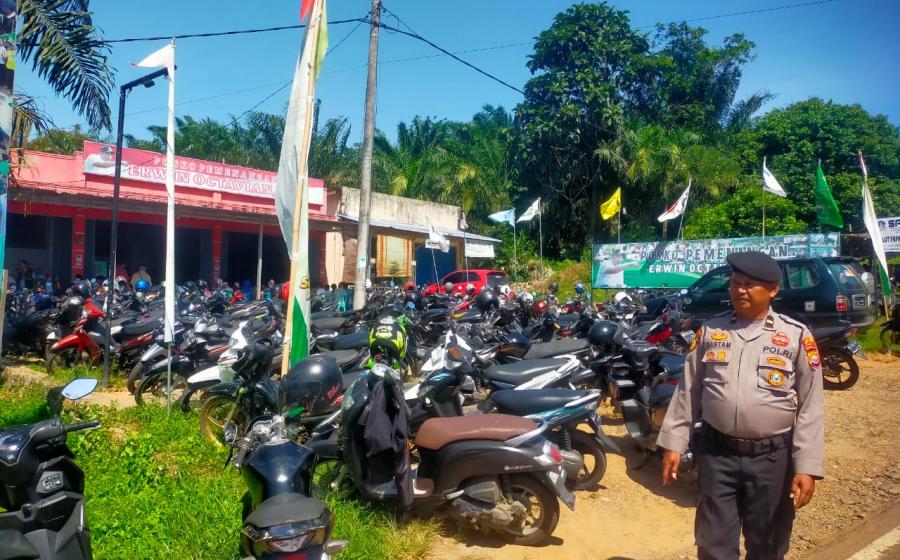 Pengamanan kampanye Paslon nomor Gubernur nomor urut 2