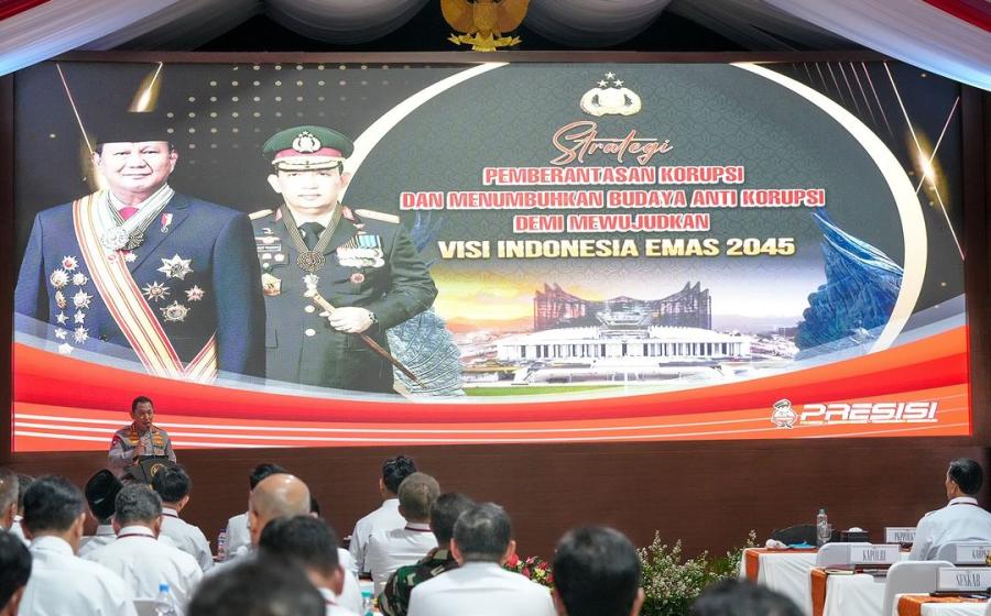 Kapolri Isi Materi Pemberantasan Korupsi di Retreat Kabinet Merah Putih