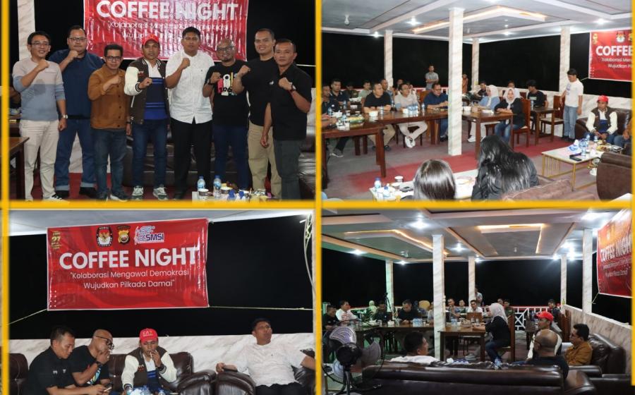 Coffee Night Polres Bengkulu Utara Bersama KPU dan SMSI, Upaya Kolaboratif Ciptakan Pilkada Aman dan Damai