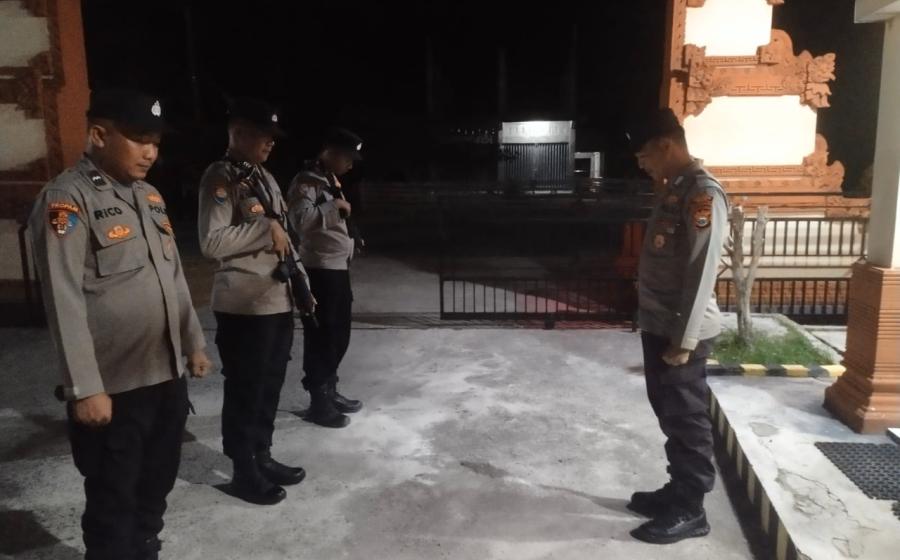 Polsek Kaur Tengah Gelar Apel Malam Piket Yanmas Regu III