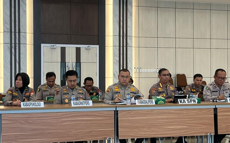 Biro SDM Polda Bengkulu Gelar Rapat Persiapan Penerimaan Bakomsus