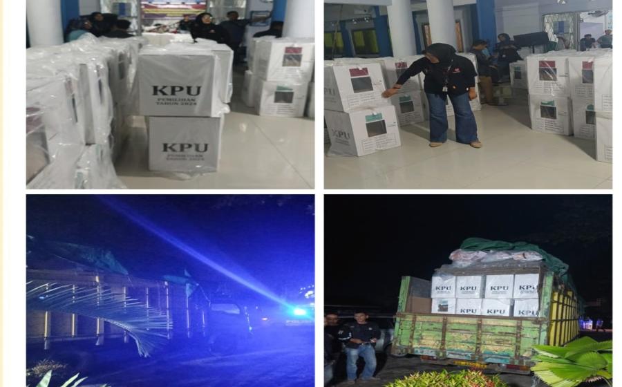 Polsek Kampung Melayu, Laksanakan Pengamanan dan Pengawalan Logistik Pemilu 