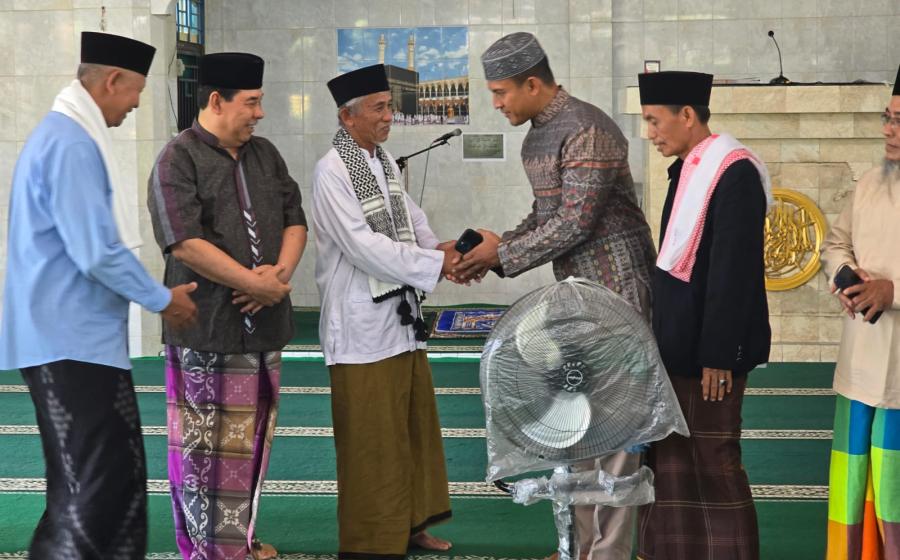 Kapolres Rejang Lebong Ajak Pengurus Masjid Al-Mujahidin Jaga Kamtibmas dan Bersama Atasi Isu Sosial